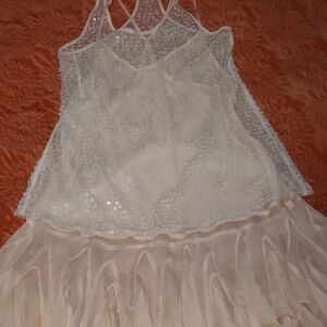 Elegant Cream Lace Chemise